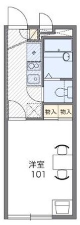 レオパレスフォレストフラワーの物件間取画像